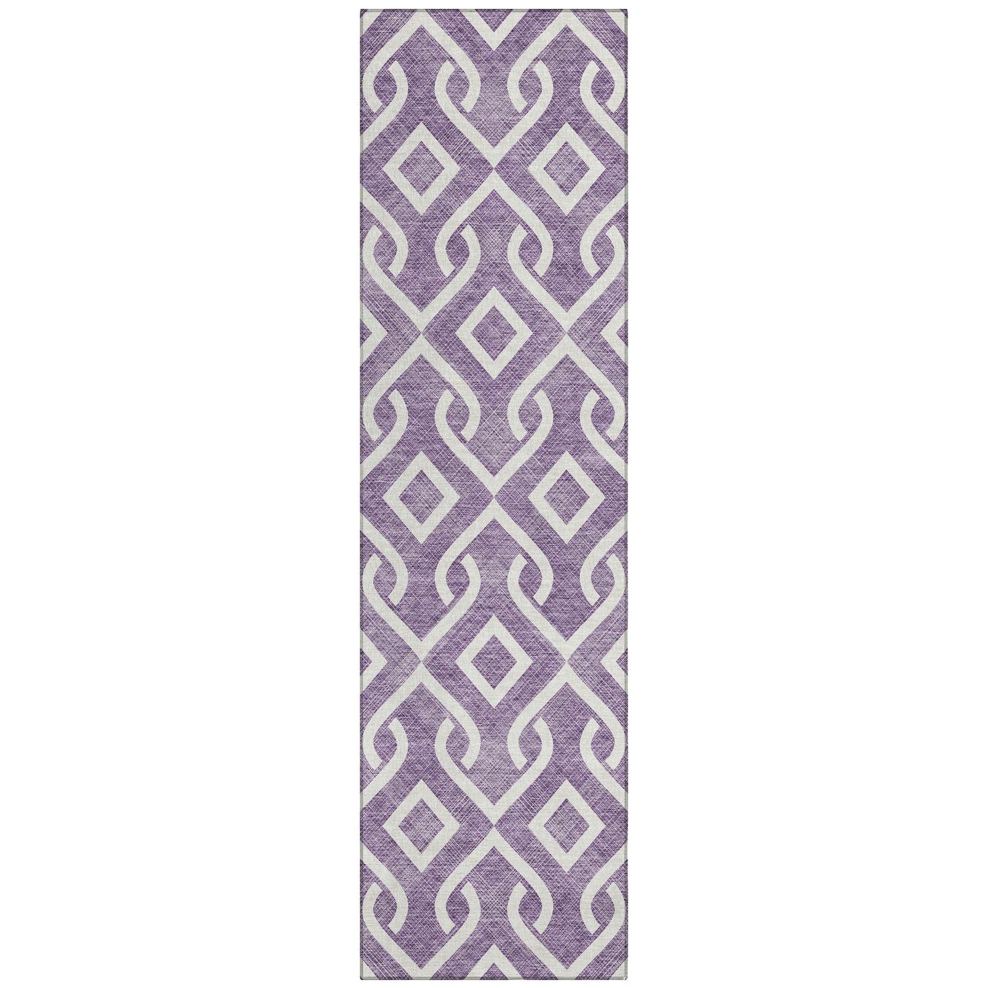 Machine Made ACN621 Purple  Rugs #color_purple 