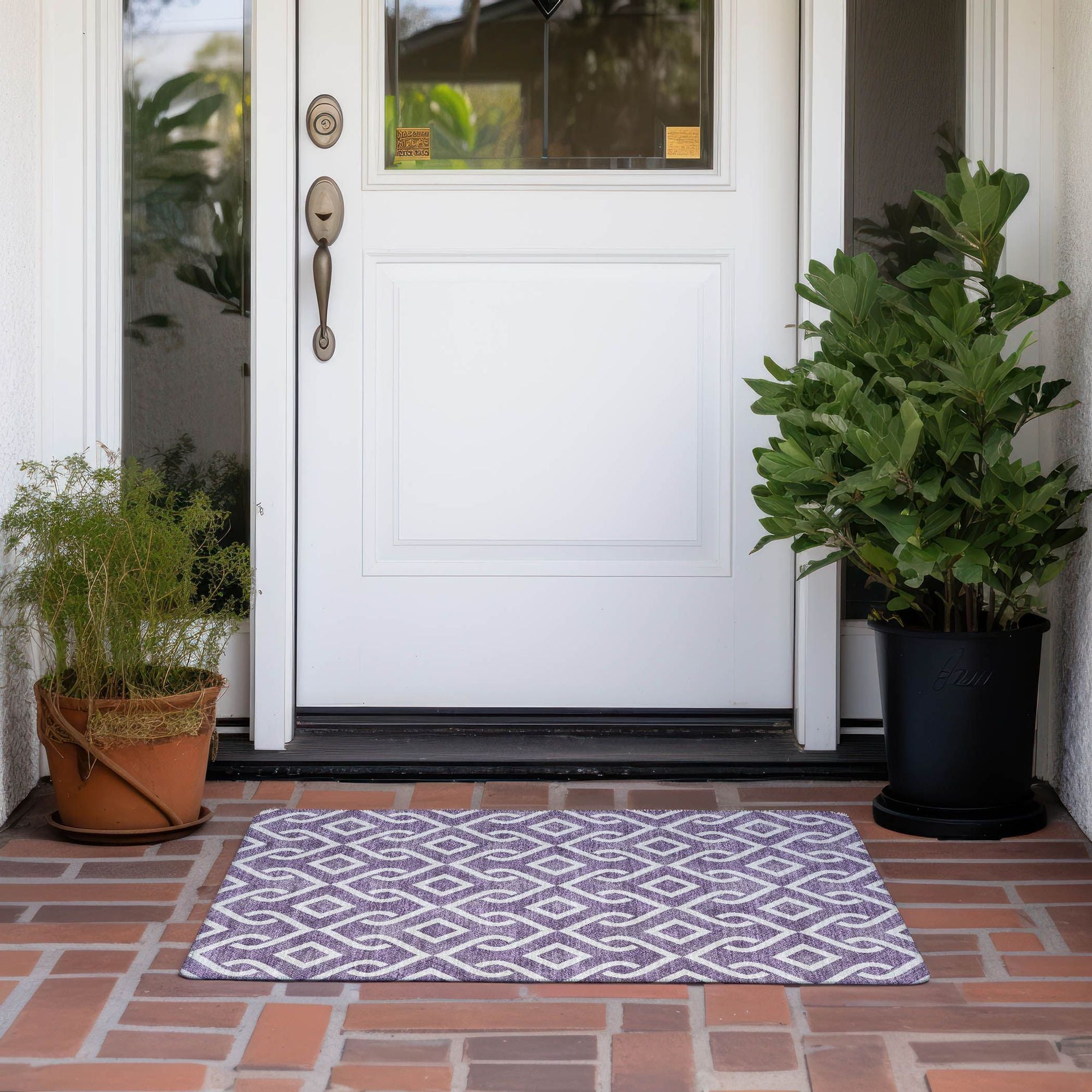Machine Made ACN621 Purple  Rugs #color_purple 