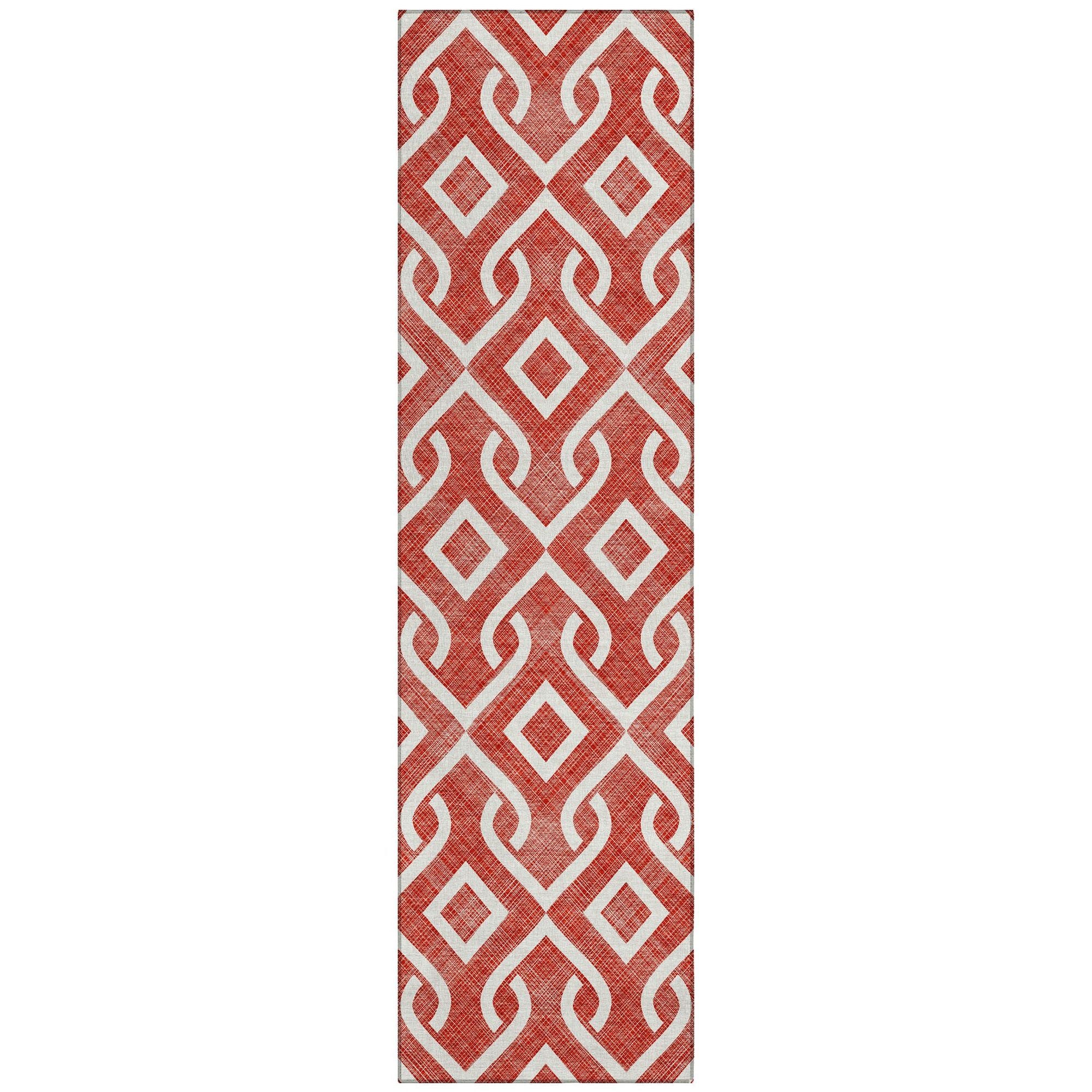Machine Made ACN621 Red  Rugs #color_red 