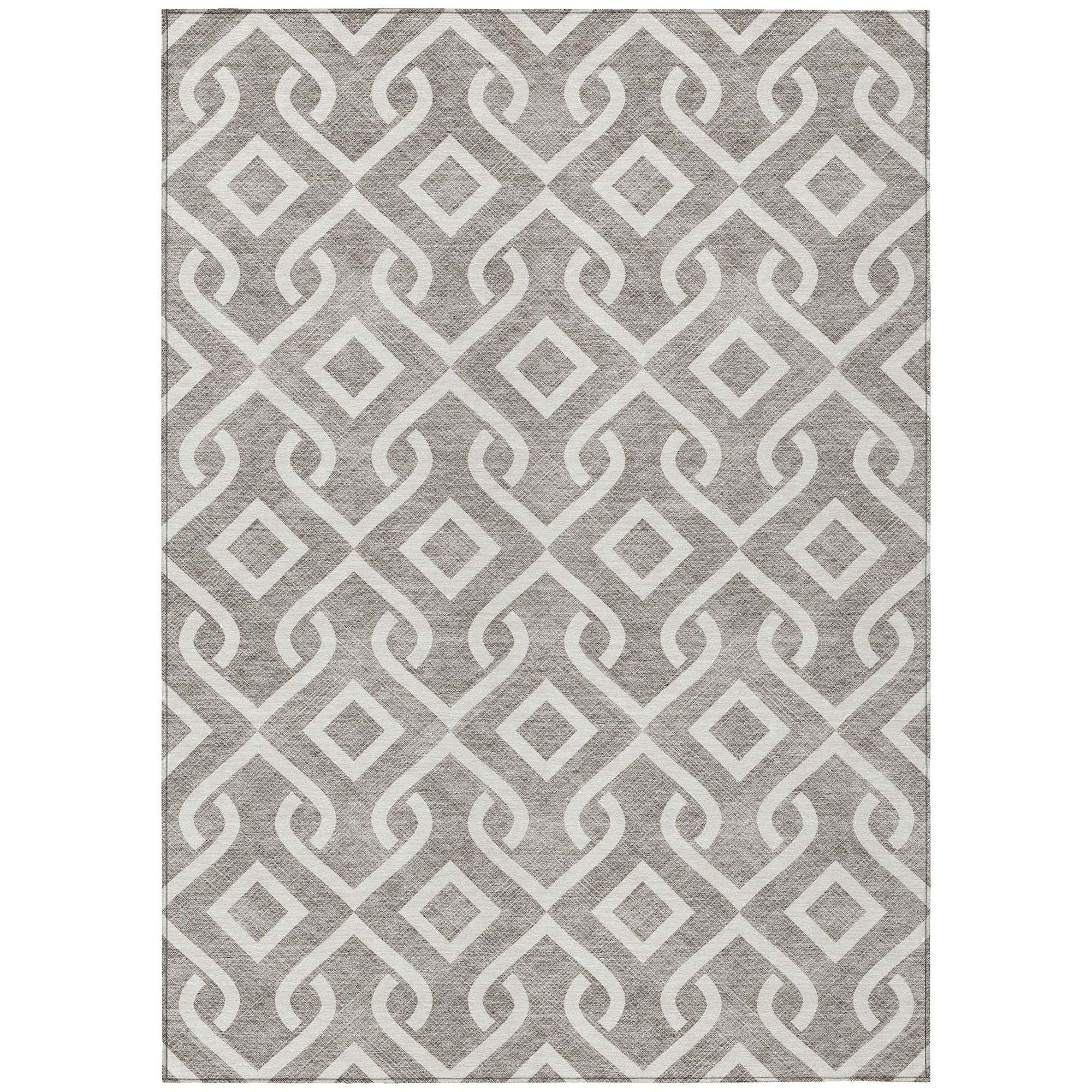Machine Made ACN621 Taupe Brown Rugs #color_taupe brown