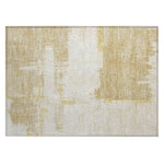 Machine Washable Beige Brown Rug - Indoor / Outdoor - Kids / Pet Friendly Modern Print Rug