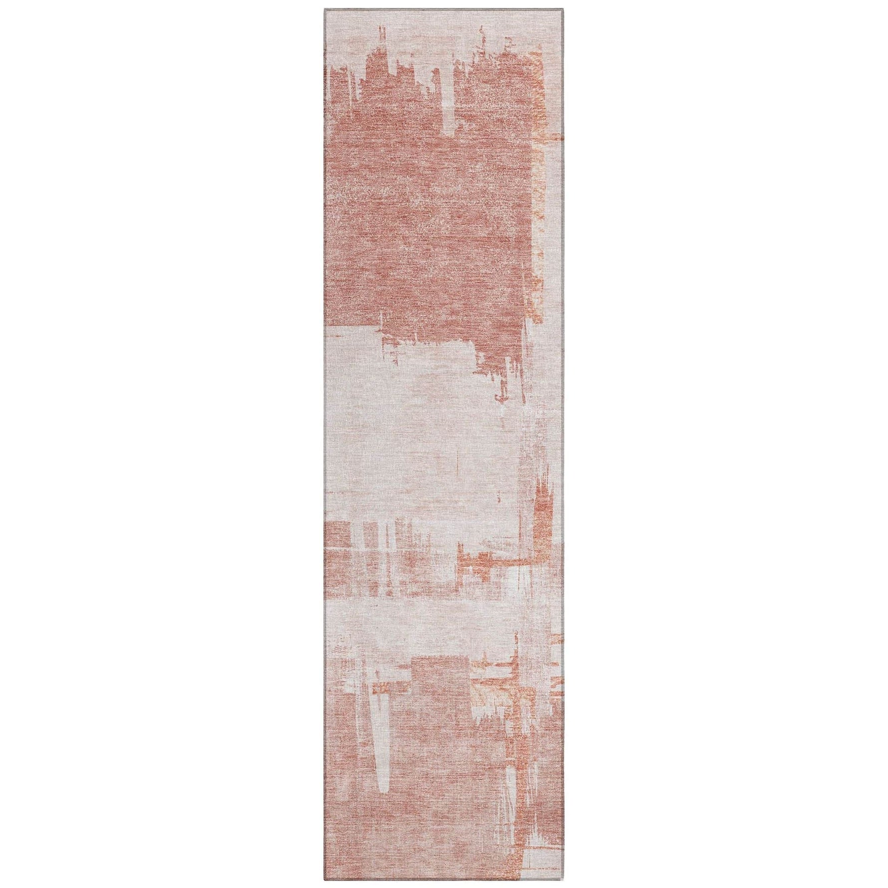 Machine Washable Blush Pink Rug - Indoor / Outdoor - Kids / Pet Friendly Modern Print Rug