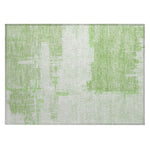 Machine Washable Green Rug - Indoor / Outdoor - Kids / Pet Friendly Modern Print Rug