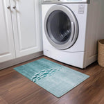 Machine Made ACN627 Teal  Rugs 