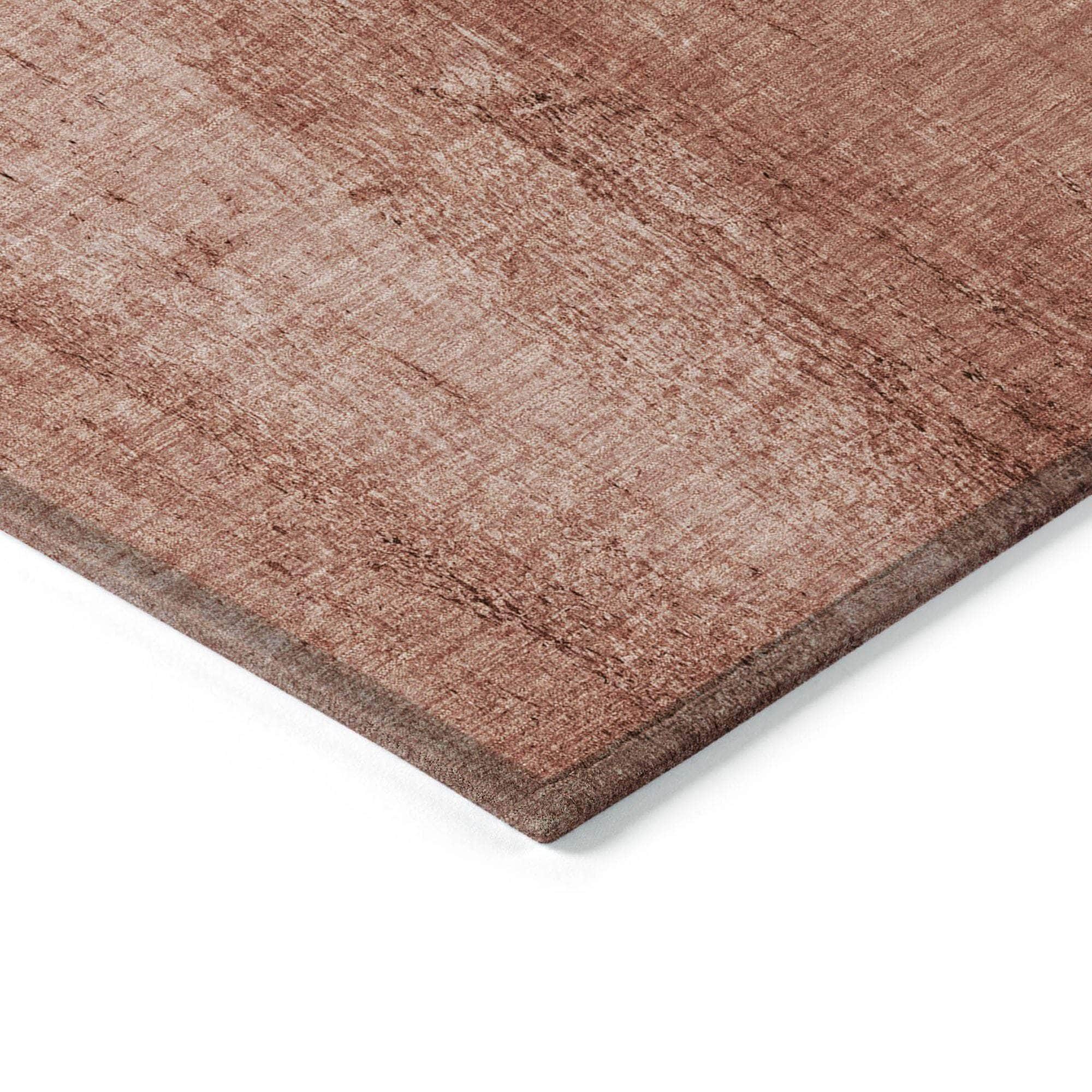 Machine Made ACN627 Terracotta Orange Rugs 