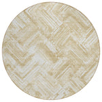 Machine Washable Beige Brown Rug - Indoor / Outdoor - Kids / Pet Friendly Modern Print Rug