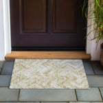 Machine Made ACN630 Beige Brown Rugs 