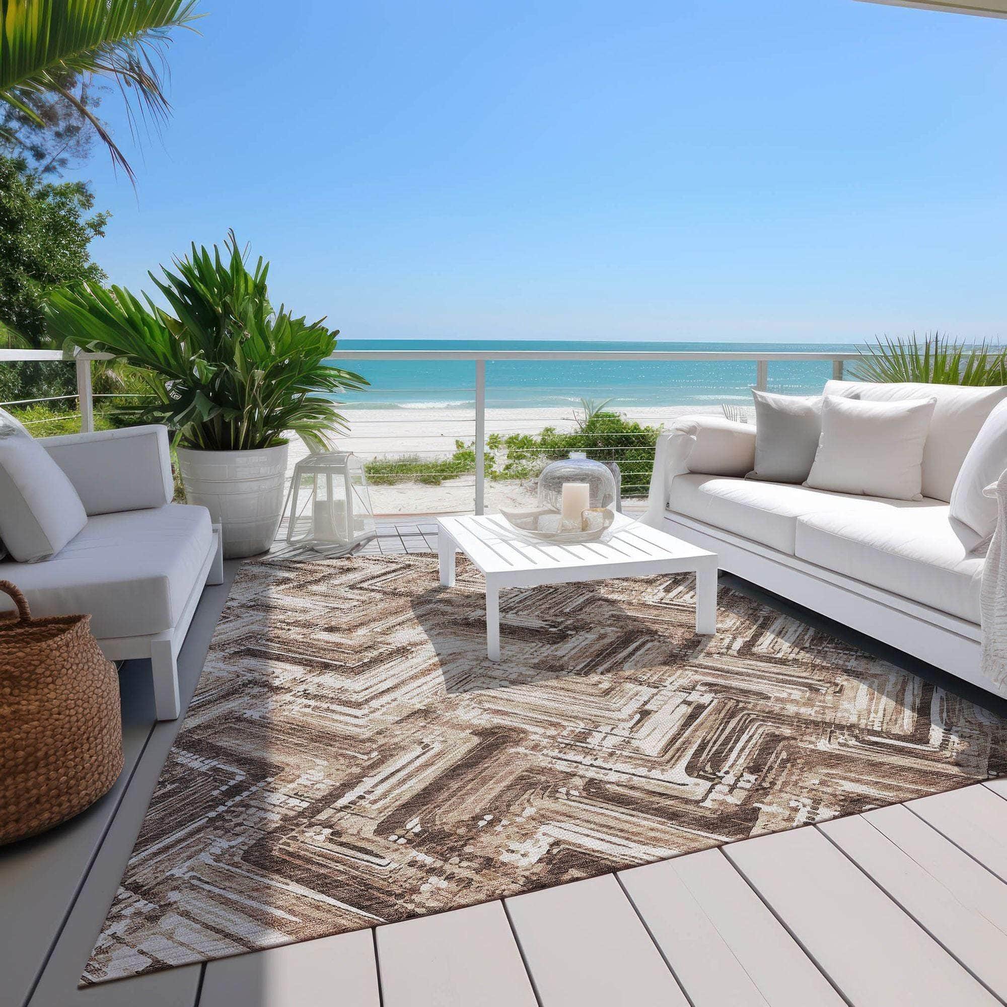 Machine Made ACN630 Brown  Rugs #color_brown 