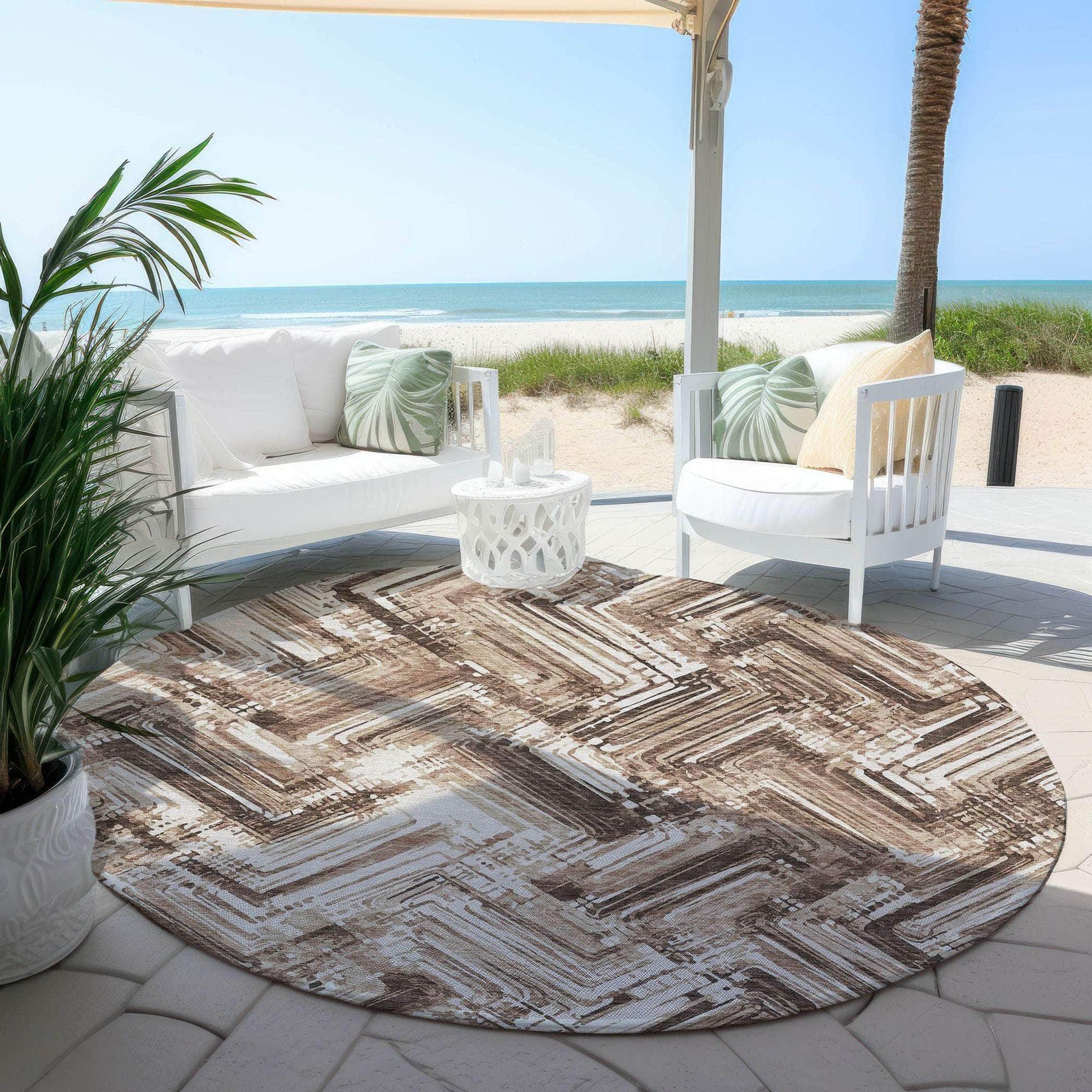 Machine Made ACN630 Brown  Rugs #color_brown 