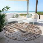 Machine Made ACN630 Brown  Rugs 