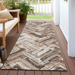 Machine Made ACN630 Brown  Rugs 