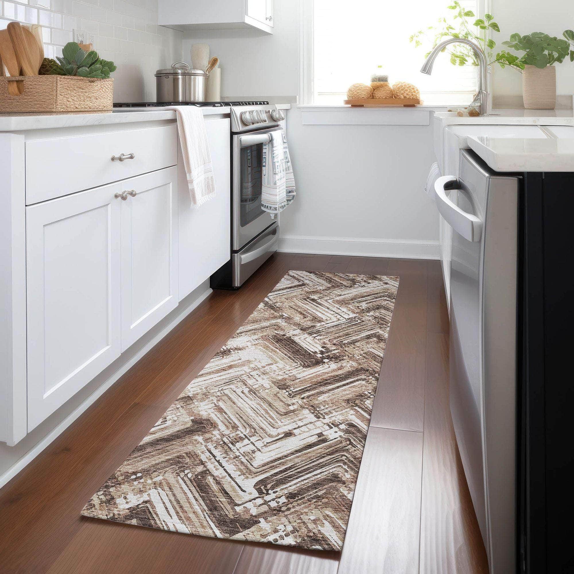 Machine Made ACN630 Brown  Rugs #color_brown 