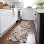 Machine Made ACN630 Brown  Rugs 