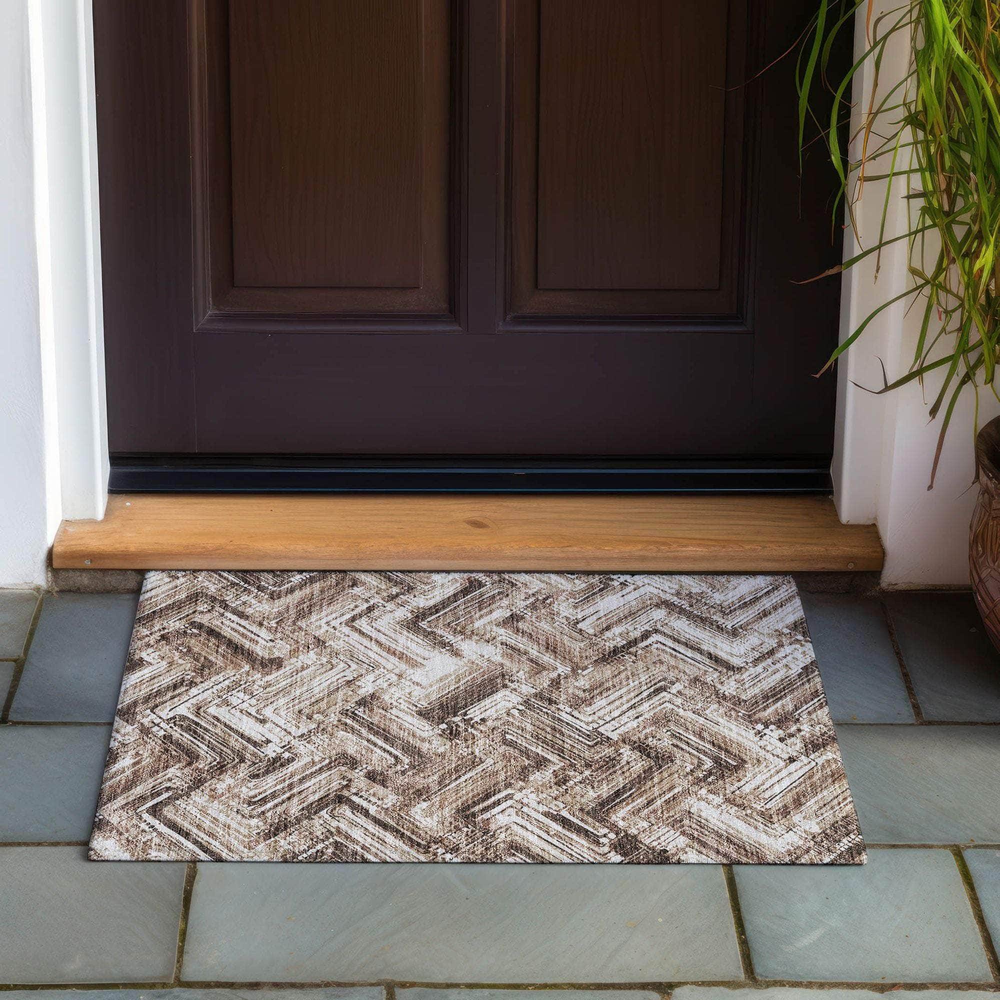 Machine Made ACN630 Brown  Rugs #color_brown 