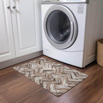 Machine Made ACN630 Brown  Rugs 