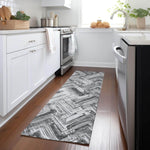 Machine Made ACN630 Gray  Rugs 