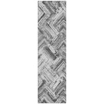 Machine Washable Gray Rug - Indoor / Outdoor - Kids / Pet Friendly Modern Print Rug