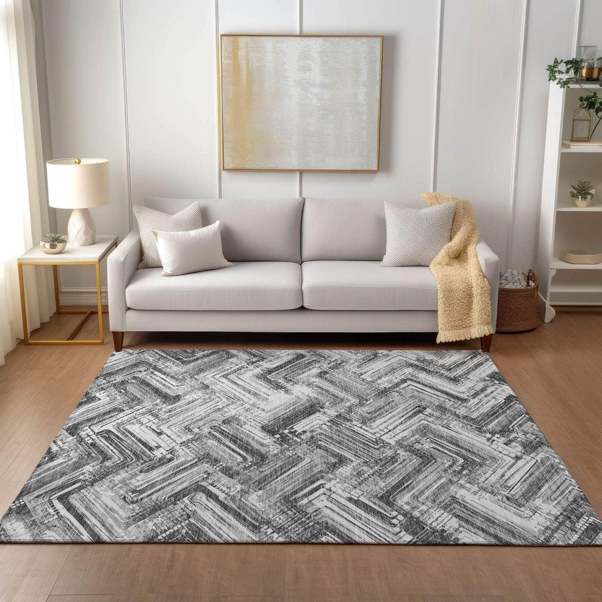 Machine Made ACN630 Gray  Rugs #color_gray 