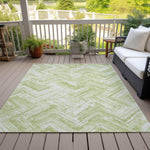 Machine Made ACN630 Green  Rugs 