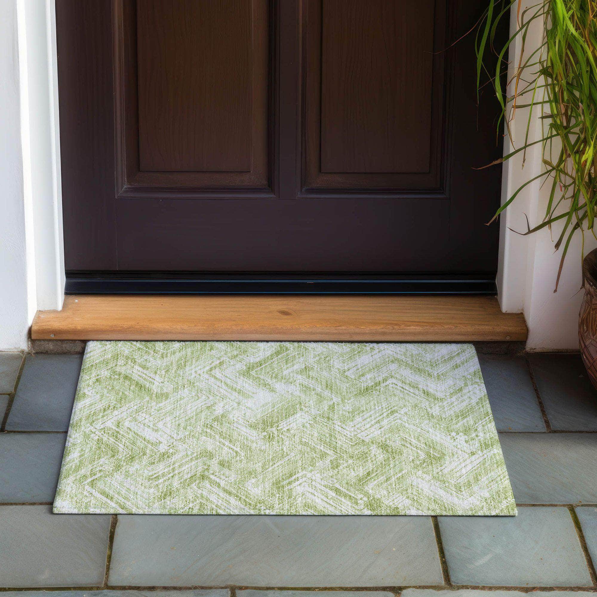 Machine Made ACN630 Green  Rugs #color_green 