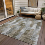 Machine Made ACN632 Brown  Rugs 