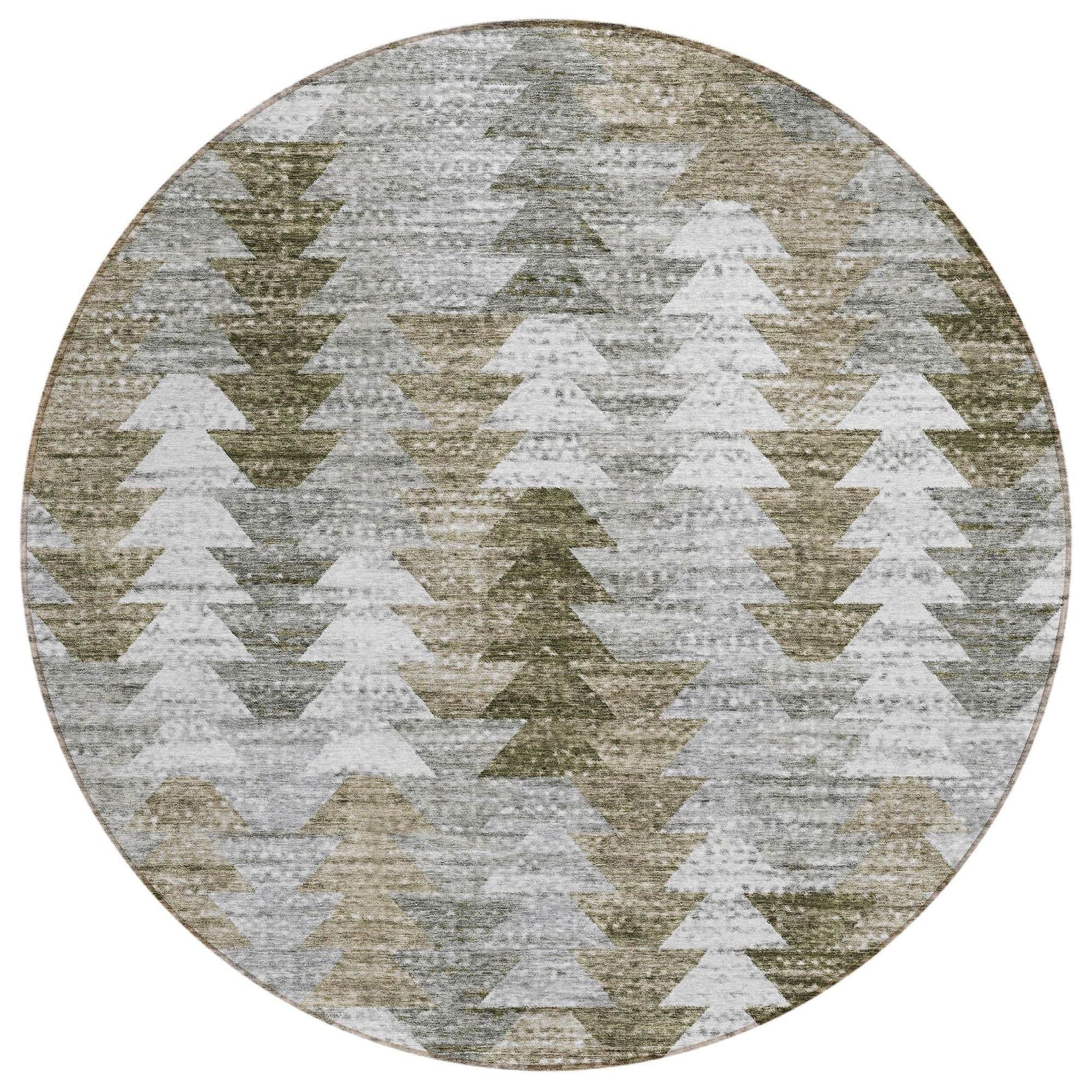 Machine Washable Brown Rug - Indoor / Outdoor - Kids / Pet Friendly Modern Print Rug