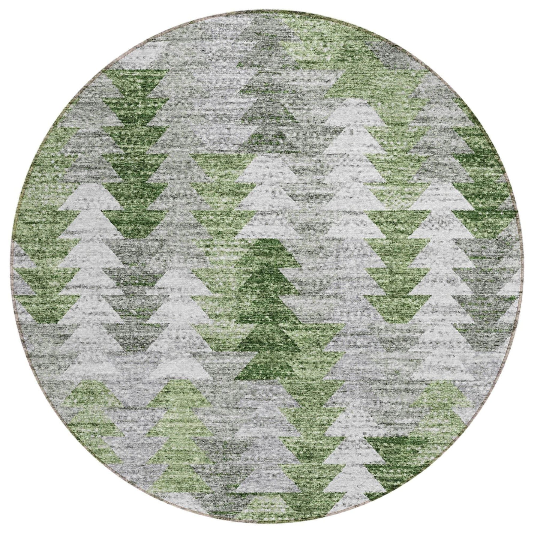 Machine Washable Green Rug - Indoor / Outdoor - Kids / Pet Friendly Modern Print Rug