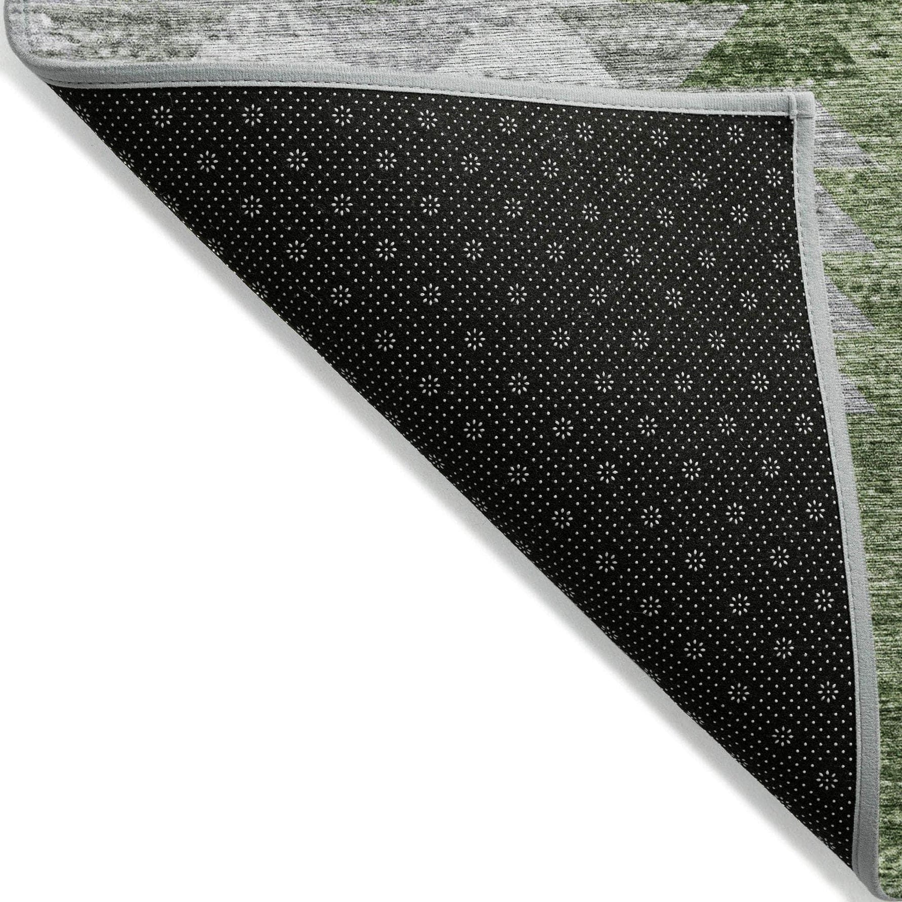 Machine Made ACN632 Green  Rugs 