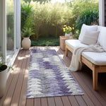 Machine Made ACN632 Purple  Rugs 