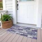 Machine Made ACN632 Purple  Rugs 