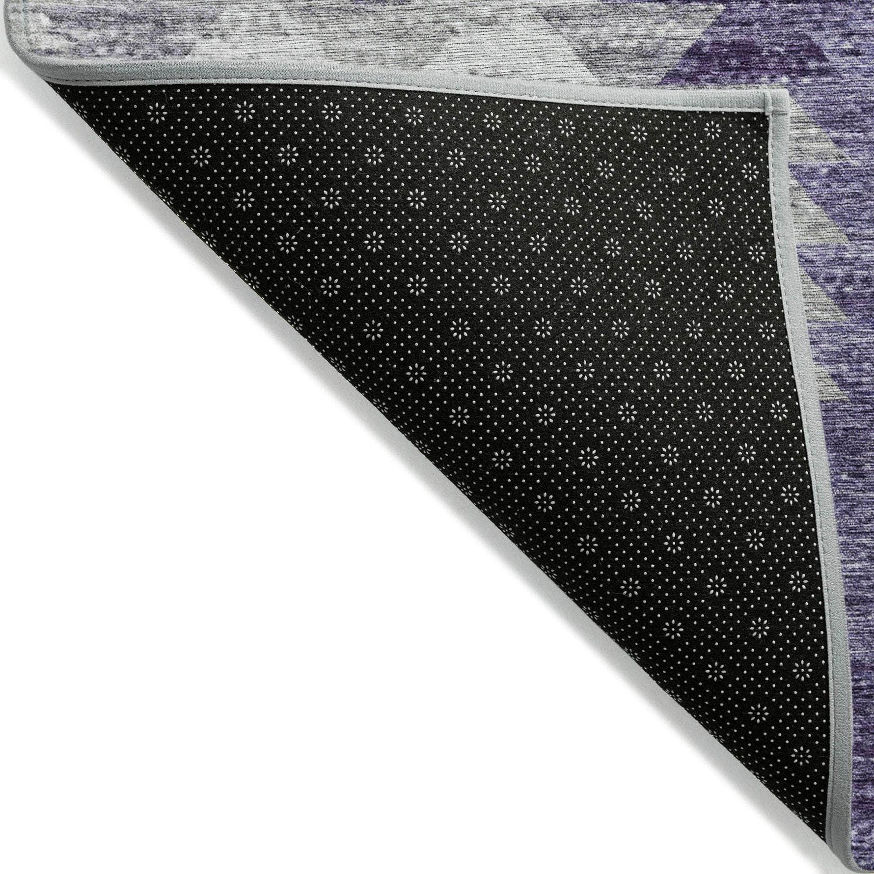 Machine Made ACN632 Purple  Rugs 