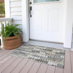 Machine Made ACN632 Taupe Brown Rugs 