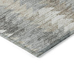 Machine Made ACN632 Taupe Brown Rugs 