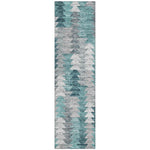Machine Washable Teal Rug - Indoor / Outdoor - Kids / Pet Friendly Modern Print Rug