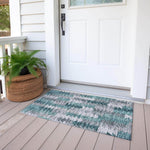 Machine Made ACN632 Teal  Rugs 