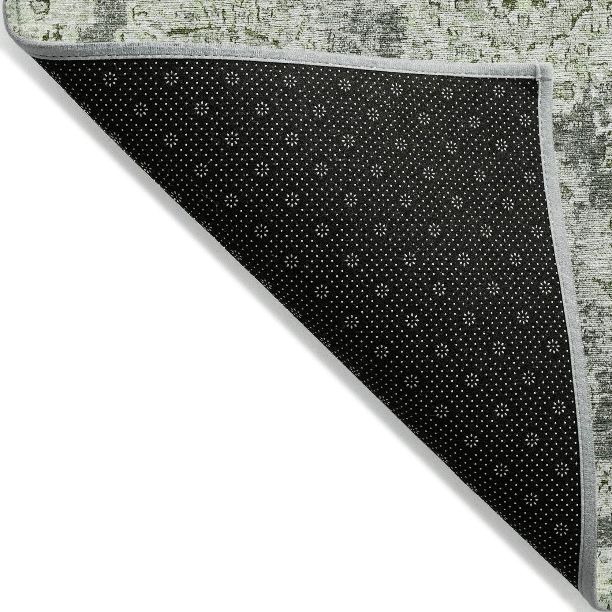 Machine Made ACN634 Aloe Green Rugs 
