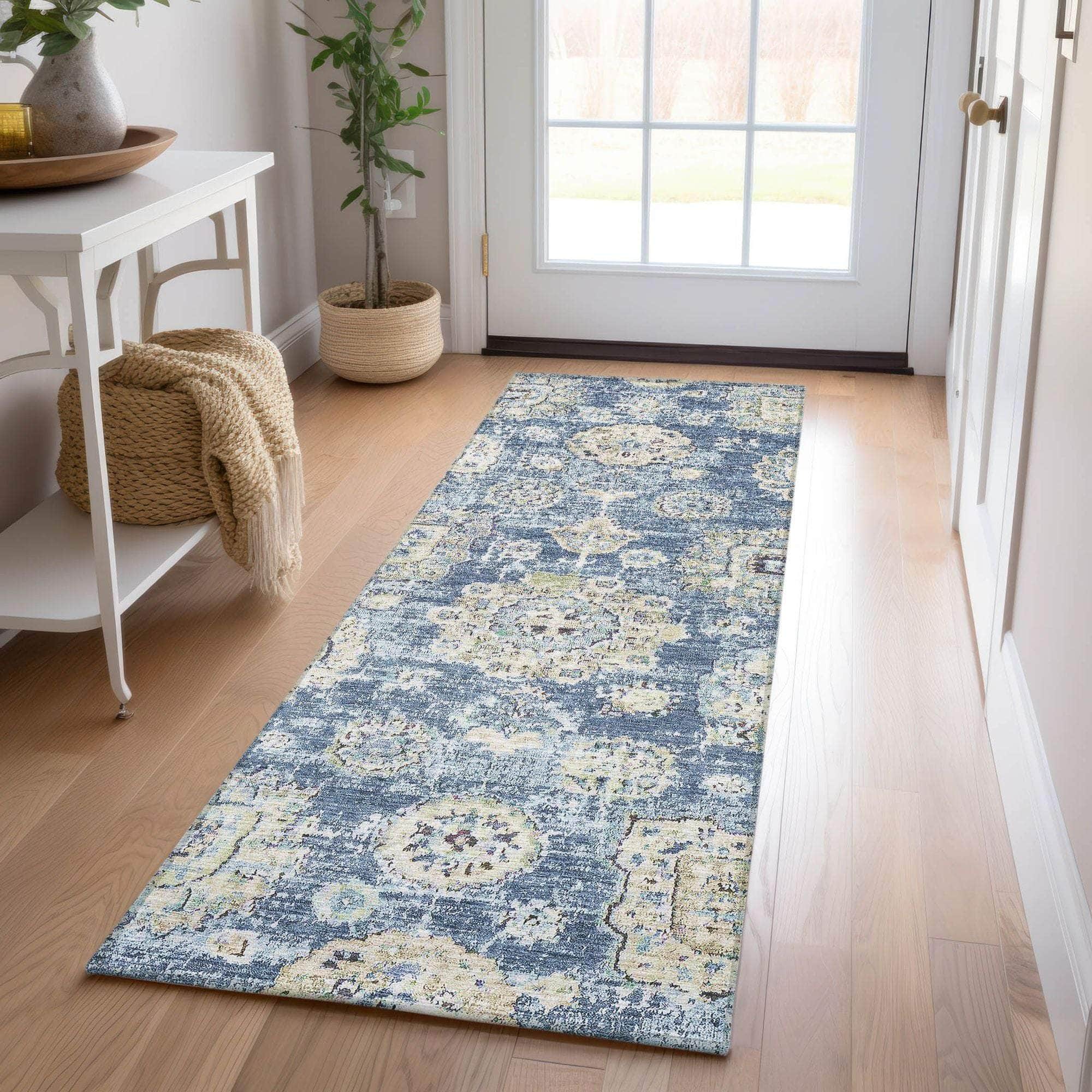 Machine Made ACN634 Blue  Rugs 