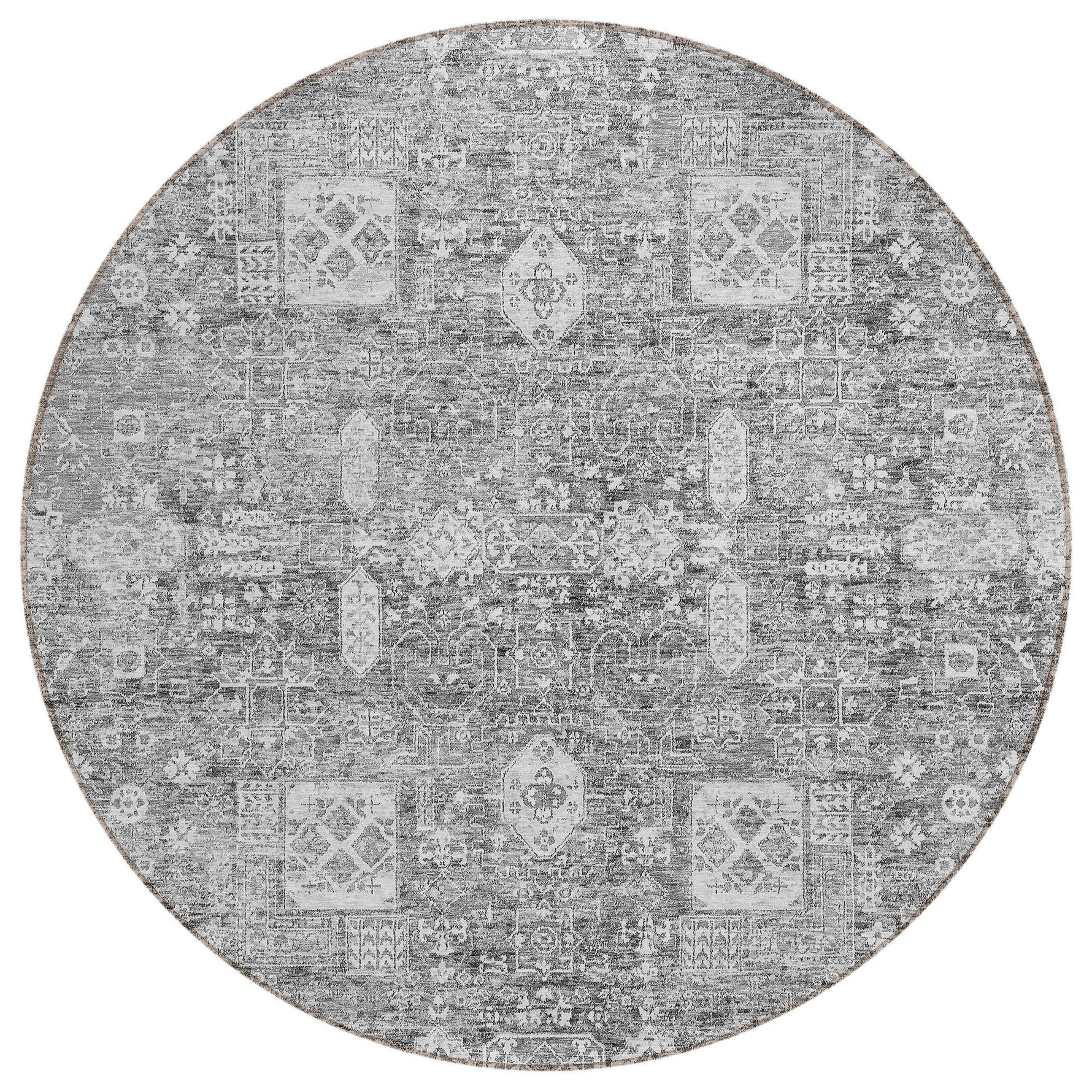 Machine Made ACN637 Gray  Rugs 