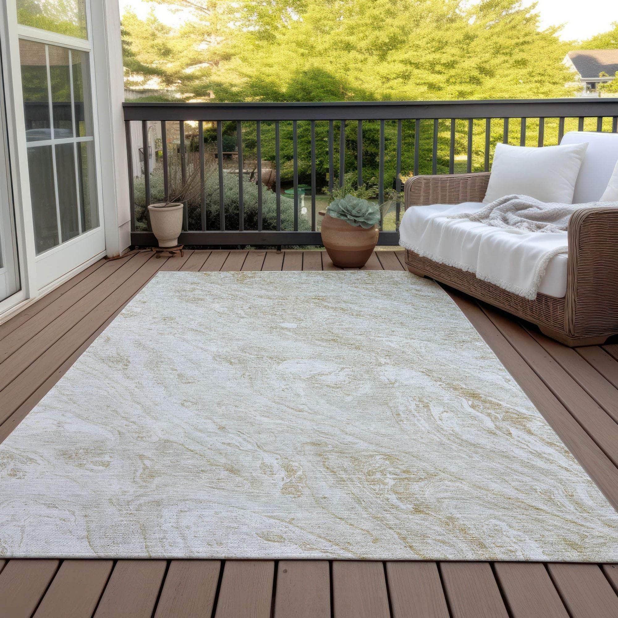 Machine Made ACN640 Ivory  Rugs 