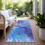 Machine Made ACN641 Blue  Rugs 