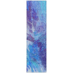 Machine Washable Blue Rug - Indoor / Outdoor - Kids / Pet Friendly Modern Print Rug