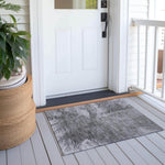 Machine Made ACN641 Gray  Rugs 