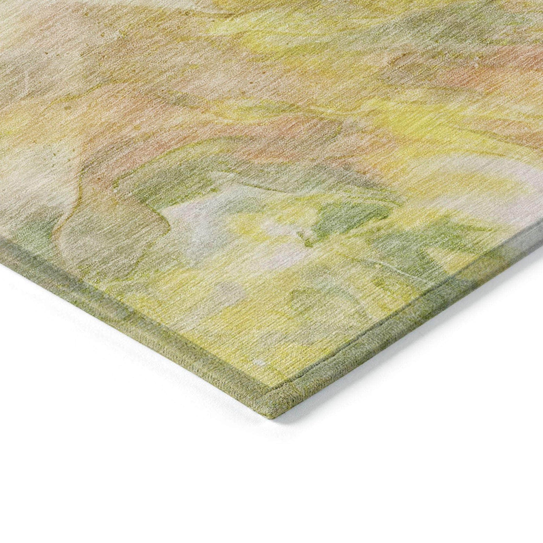 Machine Made ACN641 Green  Rugs 