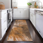 Machine Made ACN641 Paprika Orange Rugs 