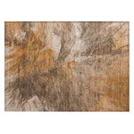 Machine Washable Paprika Orange Rug - Indoor / Outdoor - Kids / Pet Friendly Modern Print Rug