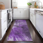 Machine Made ACN641 Purple  Rugs 