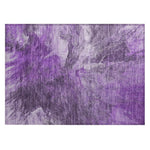 Machine Washable Purple Rug - Indoor / Outdoor - Kids / Pet Friendly Modern Print Rug