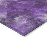 Machine Made ACN641 Purple  Rugs 