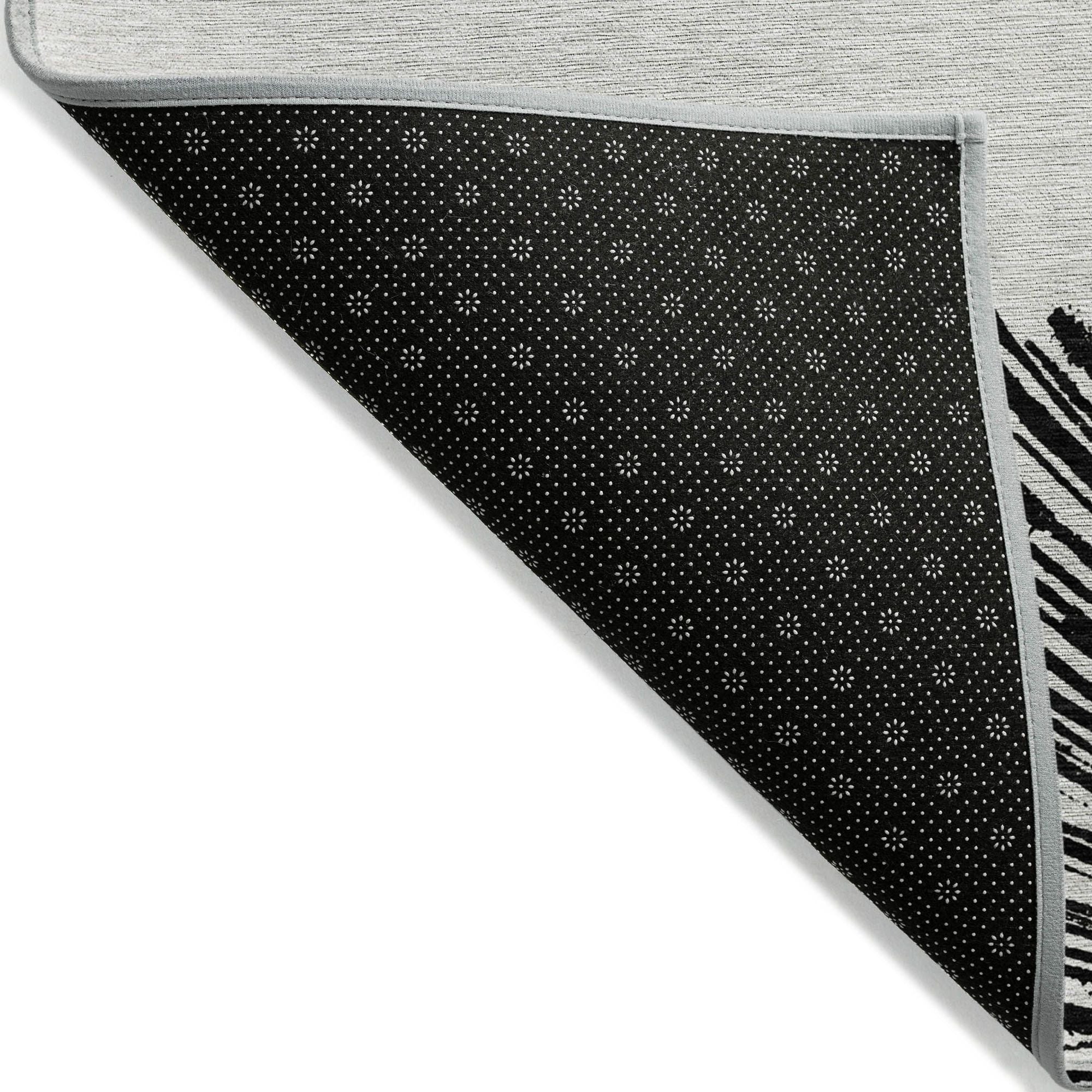 Machine Made ACN642 Black  Rugs 