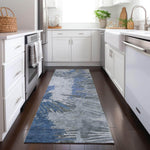 Machine Made ACN645 Blue  Rugs 